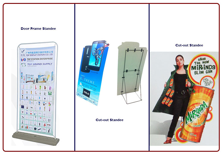 cut out standees and door frame standee
