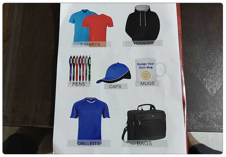 t-shirt-mug-pen-cap samples