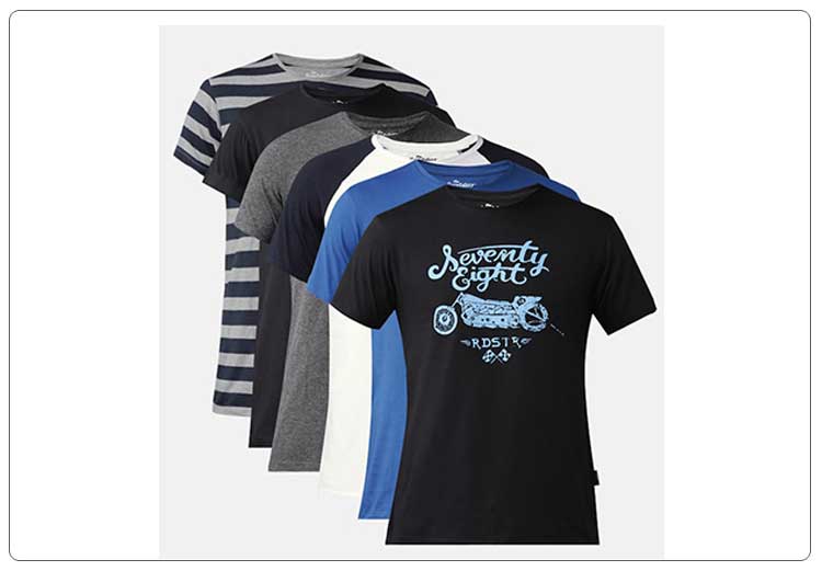 multi color printed t-shirts